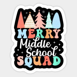 School Squad Teacher 7Th 8Th Grade Christmas Sticker